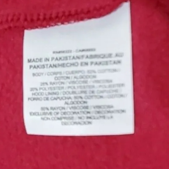 Nike L 5/$15 XL 1X 2x too Hoodie cowl Red Kangaroo Pocket Sweatshirt DISTRESSED - Picture 6 of 10